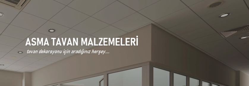 asma tavan malzemeleri izmir